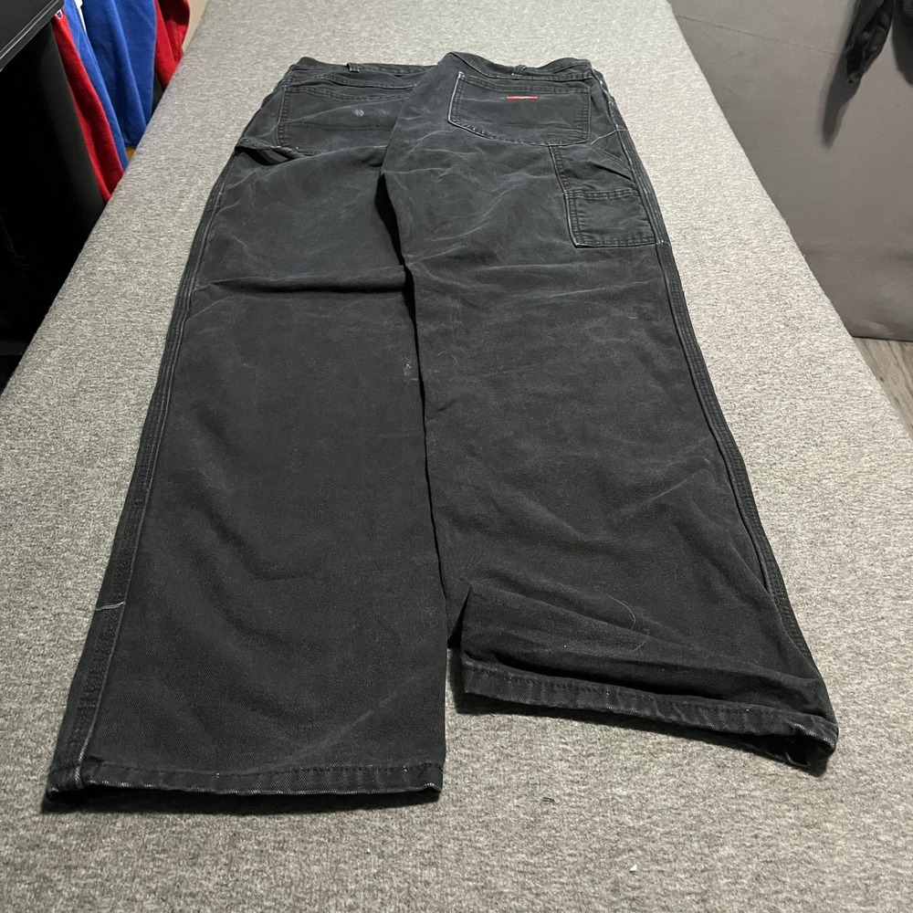 Dickies Mens 1939RBK Relaxed Fit Carpenter Duck Jeans Black 34x34